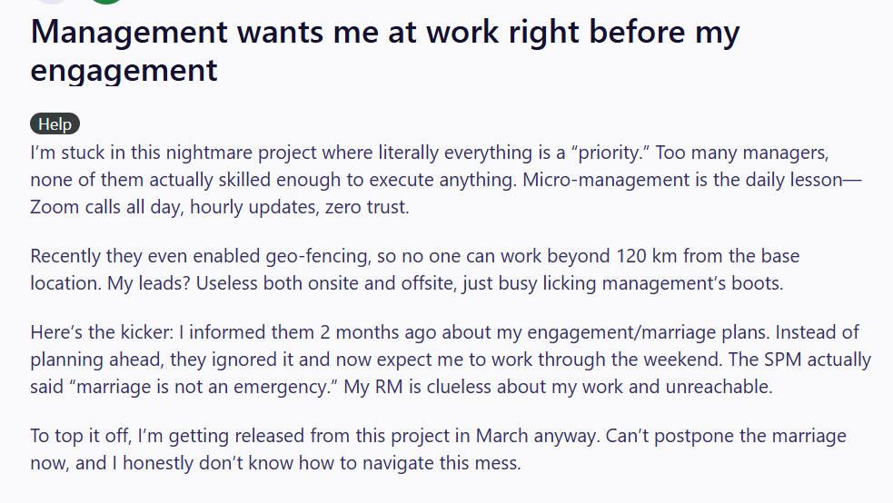 Screengrab of the Reddit post. (Reddit) Screengrab of the Reddit post. (Reddit)