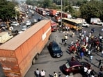 A busy road in Navi Mumbai. (HT Photo) A busy road in Navi Mumbai. (HT Photo)