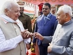 Bihar Governor Arif Mohammed Khan (left) with chief minister Nitish Kumar in Patna. (CMO) Bihar Governor Arif Mohammed Khan (left) with chief minister Nitish Kumar in Patna. (CMO)