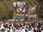 Mortal remains of Maharashtra Deputy Chief Minister Ajit Pawar being brought to Vidya Pratishthan college ground for his funeral, at Baramati in Pune district, Thursday, Jan. 29, 2026. Mortal remains of Maharashtra Deputy Chief Minister Ajit Pawar being brought to Vidya Pratishthan college ground for his funeral, at Baramati in Pune district, Thursday, Jan. 29, 2026.