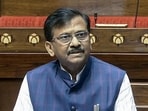 Shiv Sena (UBT) MP Sanjay Raut speaks in Rajya Sabha during the Budget Session on Monday. (Sansad TV/ANI)