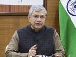 Union Railways minister Ashwini Vaishnaw addresses a press conference regarding the state-wise Budget 2026-27. (PTI)