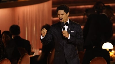 Trevor Noah hosted the 2026 Grammys and his joke on Donald Trump drew the president's ire. (REUTERS)