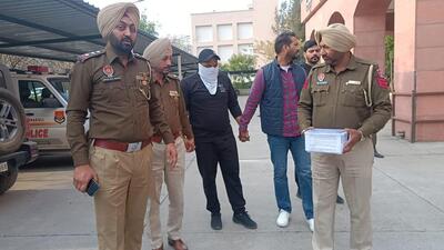 Mohali police arrested the accused, Kuldeep of Kishanpura, Zirakpur, within hours after launching an intensive manhunt across the district. (HT Photo) Mohali police arrested the accused, Kuldeep of Kishanpura, Zirakpur, within hours after launching an intensive manhunt across the district. (HT Photo)