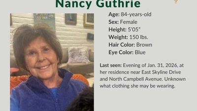 Pima County Sheriff’s Department's missing person alert for Nancy Guthrie. (Pima County Sheriff’s Department via AP) (AP) Pima County Sheriff’s Department's missing person alert for Nancy Guthrie. (Pima County Sheriff’s Department via AP) (AP)