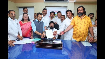 The NCP finished second with 37 seats, while the Shiv Sena (Eknath Shinde faction) secured six. The Congress, Shiv Sena (UBT) and MNS failed to win a single seat. (HT) The NCP finished second with 37 seats, while the Shiv Sena (Eknath Shinde faction) secured six. The Congress, Shiv Sena (UBT) and MNS failed to win a single seat. (HT)
