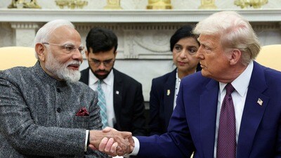 ప్రధాని నరేంద్ర మోదీ- అధ్యక్షుడు ట్రంప్​.. (REUTERS)