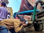 A gastrointestinal epidemic triggered by contaminated water broke out in Indore’s Bhagirathpura in December. (PTI)
