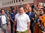 Leader of Opposition in the Lok Sabha Rahul Gandhi during the Budget Session of the Parliament on Tuesday