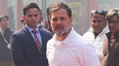 Leader of Opposition in the Lok Sabha Rahul Gandhi arrives for the Budget Session of the Parliament in New Delhi on Tuesday. (PTI) Leader of Opposition in the Lok Sabha Rahul Gandhi arrives for the Budget Session of the Parliament in New Delhi on Tuesday. (PTI)