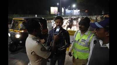 Pune police commissioner Amitesh Kumar on Monday said that the city police have intensified action against drunken driving as part of a larger effort to improve road safety. (HT) Pune police commissioner Amitesh Kumar on Monday said that the city police have intensified action against drunken driving as part of a larger effort to improve road safety. (HT)