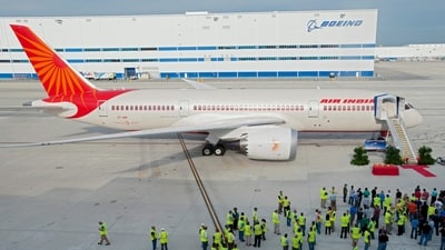 File photo of a Boeing 787 Dreamliner airplane during its delivery to Air India (PTI) File photo of a Boeing 787 Dreamliner airplane during its delivery to Air India (PTI)