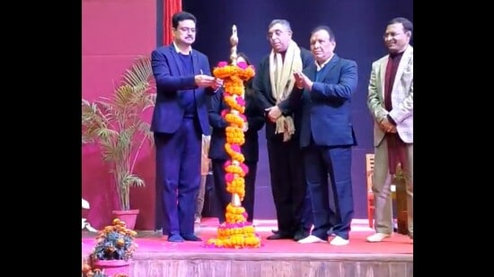 Convocation hall renovated at a cost of ₹5 crore, now seats about 680 people and is equipped with modern facilities, the VC said. (Courtesy: KP Singh/X)