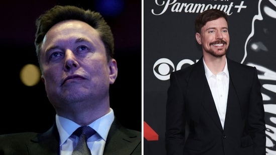 MrBeast’s reaction to Elon Musk’s SpaceX and xAI merger post has gone viral. (Reuters, AFP)