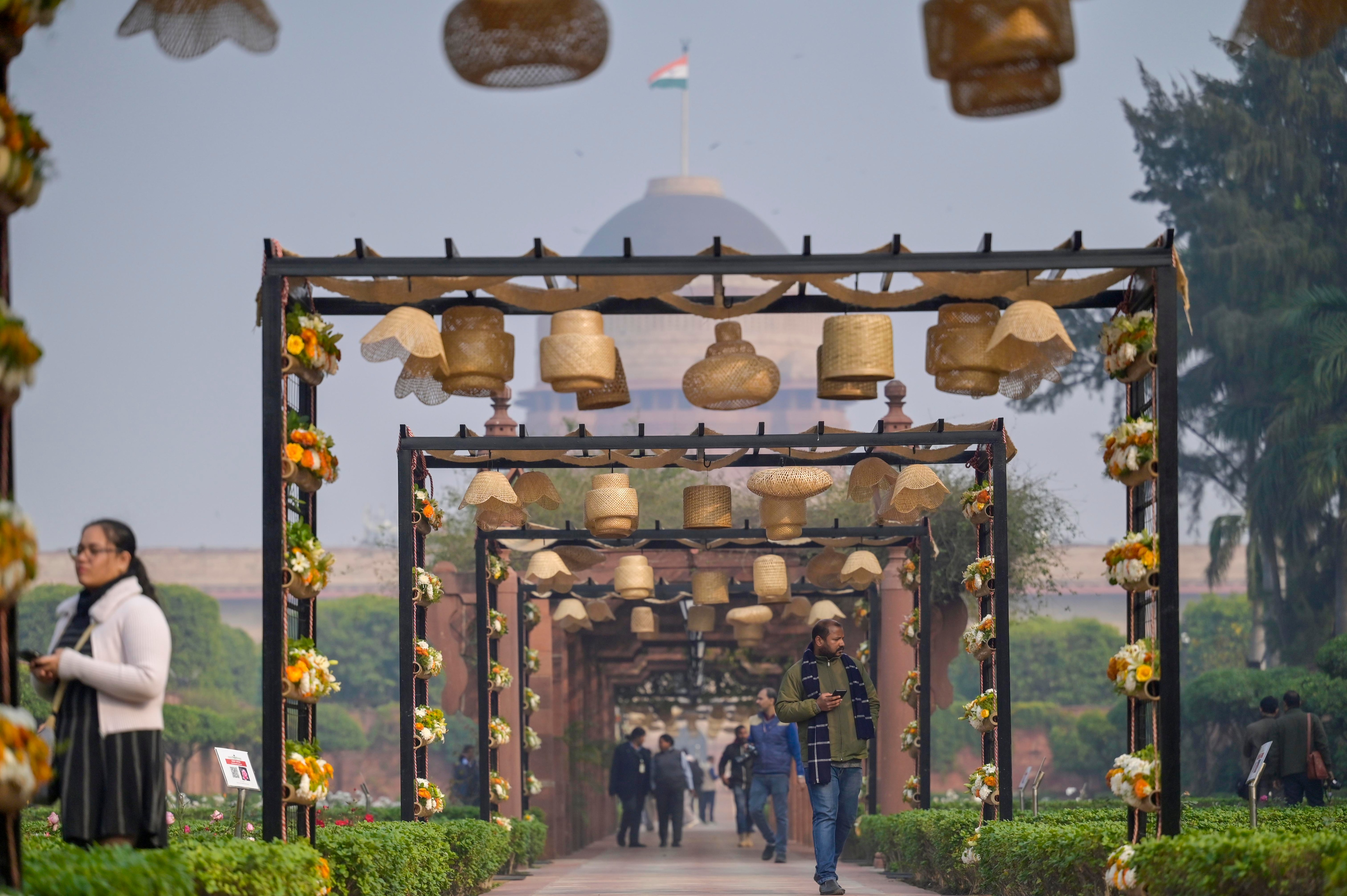 The route for the visitors will include Bal Vatika, Pulmeria Garden, Banyan Garden, Bonsai Garden, Babbling Brook, Central Lawn, Long Garden and Circular Garden. (Photo: RAJ K RAJ/HT) The route for the visitors will include Bal Vatika, Pulmeria Garden, Banyan Garden, Bonsai Garden, Babbling Brook, Central Lawn, Long Garden and Circular Garden. (Photo: RAJ K RAJ/HT)