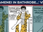 French magazine Charlie Hebdo sparks fresh outrage with a new cartoon of Ayatollah Khamenei—“serene in the face of the American threat” and joking that the West can’t “kill more Iranians than we do.”