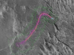 Perseverance covered approximately 400 metres through a field of rocks on the Martian surface, in a route mapped by Claude. Perseverance covered approximately 400 metres through a field of rocks on the Martian surface, in a route mapped by Claude.