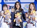 Esha Singh struck a second career Asian Championship gold, winning the 10m air pistol women’s event with a score of 239.8. (NRAI) Esha Singh struck a second career Asian Championship gold, winning the 10m air pistol women’s event with a score of 239.8. (NRAI)
