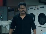 Manoj Bajpayee's still from his upcoming film Ghooskhor Pandat.