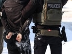 Federal agents detain a protester in Minneapolis, Minnesota on February 3, 2026. 