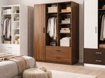 Modern modular wardrobes in a bedroom setting show clean lines, smart storage and hassle-free assembly without carpenters or mess.(AI generated)
