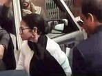 West Bengal chief minister Mamata Banerjee at the Supreme Court. (ANI) West Bengal chief minister Mamata Banerjee at the Supreme Court. (ANI)