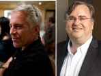Reid Hoffman (R) has backtracked on his earlier claims about meeting Jeffrey Epstein (L)
