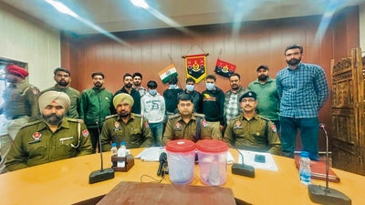 A fresh case has been registered against them under Sections 21 and 25 of the NDPS Act at the Sadar Raikot police station. (HT Photo)