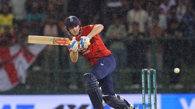 Harry Brook in action. (REUTERS)