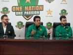 PCB director Aaqib Javed holds a press conference with coach Mike Hesson and captain Salman Agha.