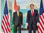 External Affairs Minister S. Jaishankar with Secretary of State Marco Rubio (@DrSJaishankar X)