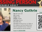 Chris Nanos outlines a detailed timeline of events in an update on the Nancy Guthrie disappearance case.    Pima County Sheriff’s Office/Handout via REUTERS    