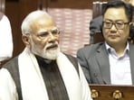 PM Modi addressing Rajya Sabha on Thursday,