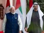 PM Modi and UAE President Sheikh Mohamed bin Zayed seen together during the latter's India visit