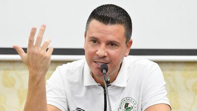 Mohun Bagan coach Sergio Lobero during a press conference at Salt Lake Stadium on Thursday. (HT Photo) Mohun Bagan coach Sergio Lobero during a press conference at Salt Lake Stadium on Thursday. (HT Photo)