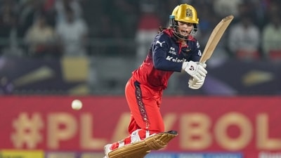Chasing 204 runs, RCB reached 204/4 in 19.4 overs. (PTI) Chasing 204 runs, RCB reached 204/4 in 19.4 overs. (PTI)