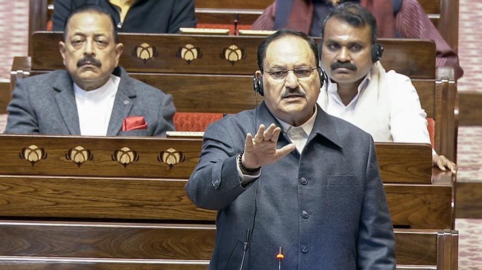 Nadda said the government under Prime Minister Narendra Modi was ready to discuss every issue (Sansad TV)