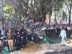 A 25-year-old biker allegedly died after falling into an open pit in Delhi’s Janakpuri area on Thursday night while returning home,