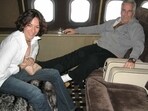 Jeffrey Epstein with his accociate and one-time girlfriend Ghislaine Maxwell
