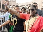 President Droupadi Murmu in Puri, Odisha. (Rashtrapati Bhavan)