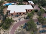 The home of Nancy Guthrie, the missing mother of “Today” show host Savannah Guthrie, is seen from above.