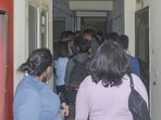 The family structure, at least three investigators that HT spoke to said, was convoluted: the father first married 18 years ago, and after struggling to conceive, he married his wife’s younger sister 15 years ago. The eldest daughter was born to the first wife; the two younger girls to the second. (Sakib Ali/HT Photo)