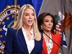 Pam Bondi speaks during a news conference, announcing an arrest in the 2012 Benghazi attack case 