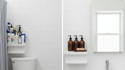 Plastic bottles on the counter: Swap shampoos, handwashes, and lotions into ceramic or stone dispensers and place them on a single tray. Instantly calmer, instantly more premium. Plastic bottles on the counter: Swap shampoos, handwashes, and lotions into ceramic or stone dispensers and place them on a single tray. Instantly calmer, instantly more premium.