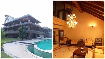 Traditional decor meets coastal luxury at the lavish home of Karnataka politician Pramod Madhwaraj. (Instagram/ priyamsaraswat) Traditional decor meets coastal luxury at the lavish home of Karnataka politician Pramod Madhwaraj. (Instagram/ priyamsaraswat)