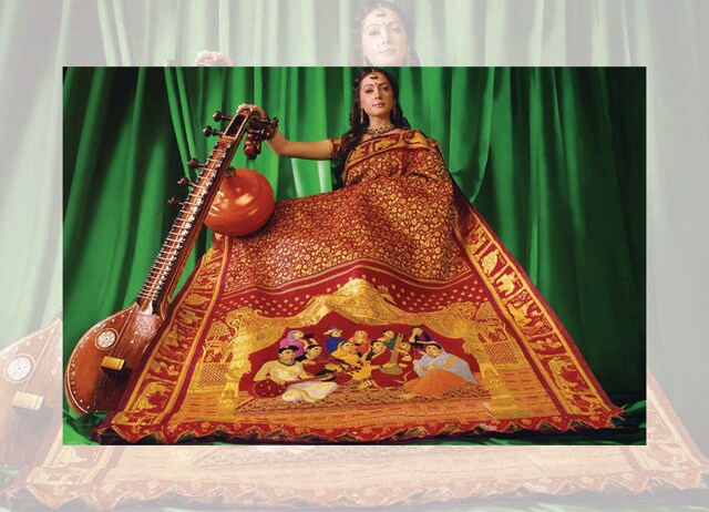 Chennai Silks’s Kanjeevaram sari set a Guinness World Record for being the most expensive ever made. (GUINNESS BOOK OF RECORDS) Chennai Silks’s Kanjeevaram sari set a Guinness World Record for being the most expensive ever made. (GUINNESS BOOK OF RECORDS)