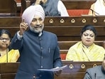 BJP MP Satnam Singh Sandhu speaks in Rajya Sabha. (Sansad TV)