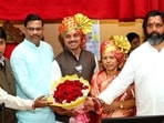 BJP consolidated its hold over PCMC with Ravi Landge elected unopposed as mayor and Sharmila Babar as deputy mayor. (HT)