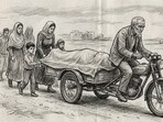 HHRC flagged contradictory hospital responses on ambulance use and noted recurring gaps nationwide where poor families transport bodies due to lack of services. (HT Photo)