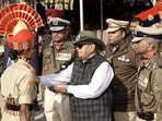 Kataria at the passing-out parade and attestation ceremony of 447 women recruit constables at the Subsidiary Training Centre. (HT Photo) Kataria at the passing-out parade and attestation ceremony of 447 women recruit constables at the Subsidiary Training Centre. (HT Photo)
